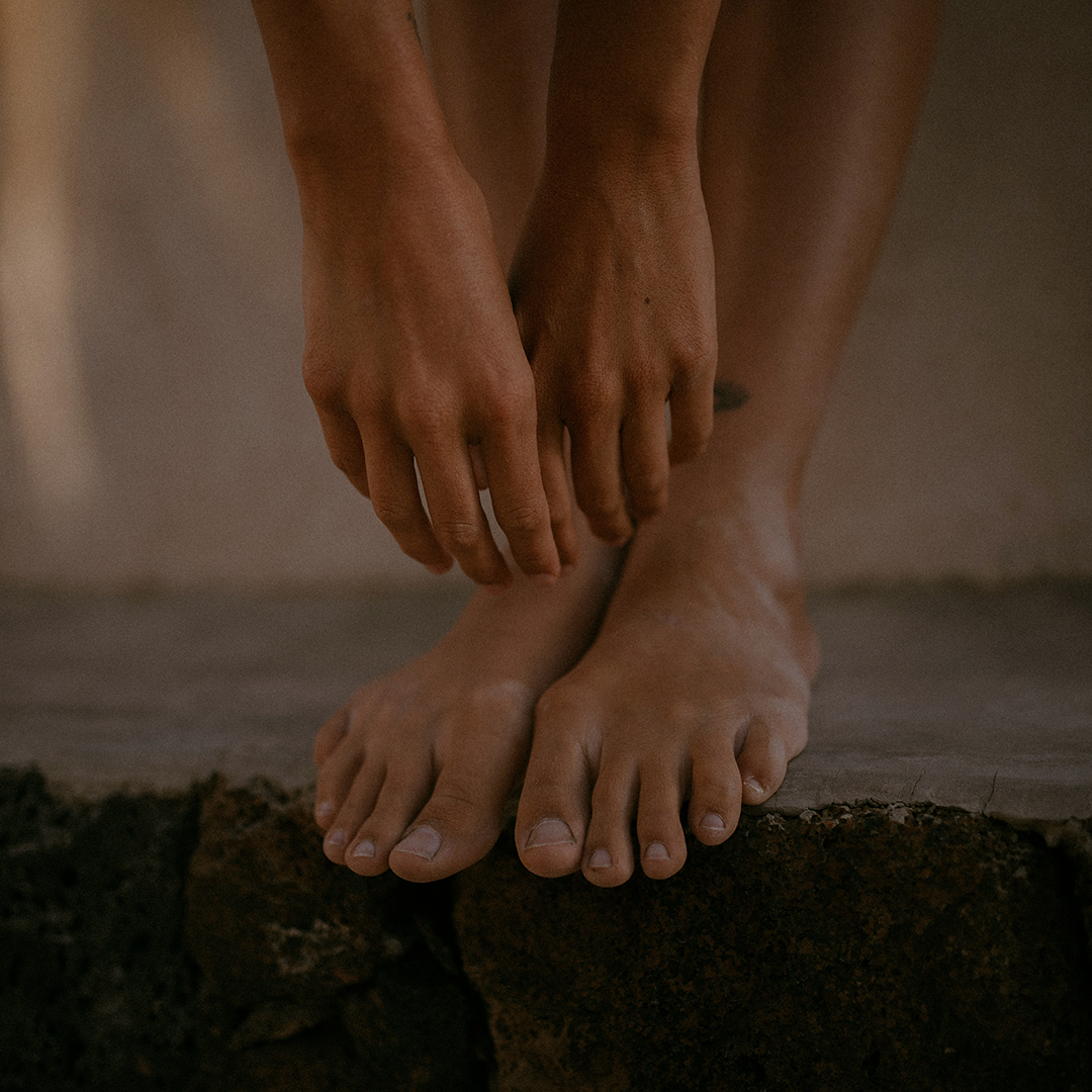 Framåtlutad yogapose