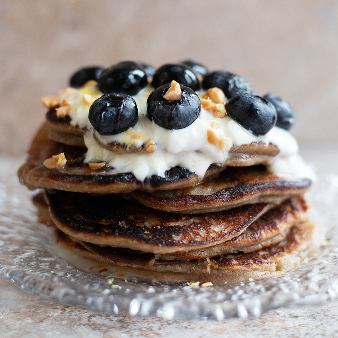 Citron- och bananpannkaka