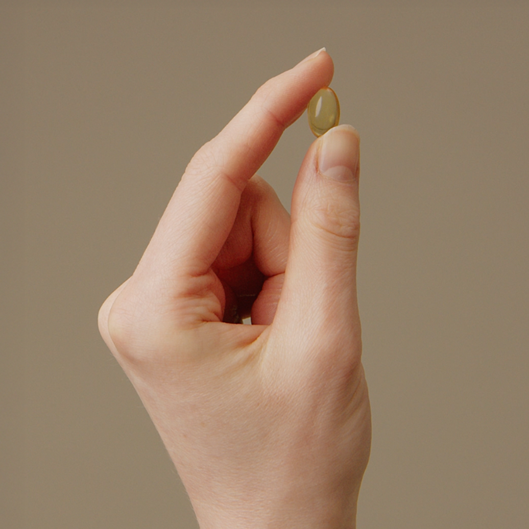 Kapsel fylld med omega-3